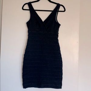 Express Denim Body Con Bandage Dress
